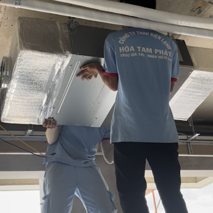 Công ty Điện Lạnh Hòa Tam Phát Chuyên Thi Công Lắp Đặt Máy Lạnh Âm Trần Tại Nha Trang